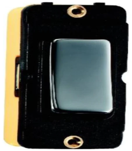 Insert Rocker 1 Gang 2 Way 10A Black Nickel/Black