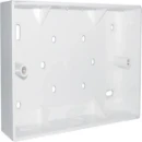 Box 2 Gang Surface Square Corner 32mm White PVC Mixed Entry