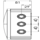 Junction Box Combi 1210/Empty 160X140X81mm White Polypropylene IP6