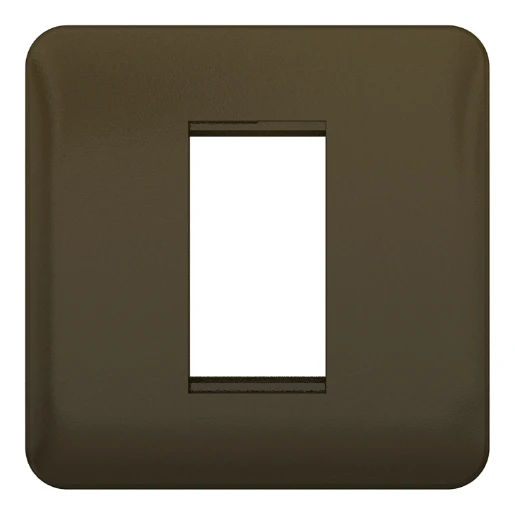 Lisse 1-Gang 1-Module Euro Plate Mocha Bronze