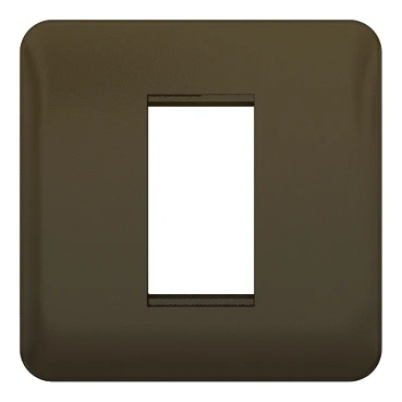 Lisse 1-Gang 1-Module Euro Plate Mocha Bronze