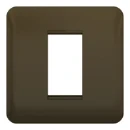 Lisse 1-Gang 1-Module Euro Plate Mocha Bronze