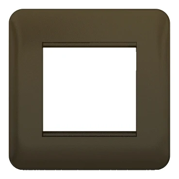 Lisse 1-Gang 2-Module Euro Plate Mocha Bronze