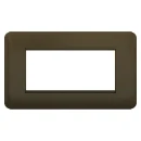 Lisse 2-Gang 4-Module Euro Plate Mocha Bronze
