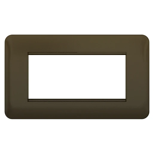 Lisse 2-Gang 4-Module Euro Plate Mocha Bronze
