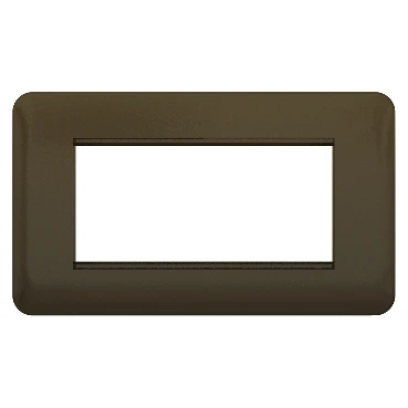 Lisse 2-Gang 4-Module Euro Plate Mocha Bronze