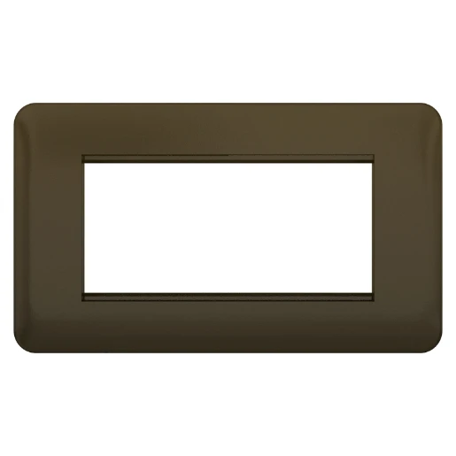 Lisse 2-Gang 4-Module Euro Plate Mocha Bronze