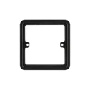 Lisse 1-Gang Spacer 87x87mm Black