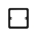 Lisse 1-Gang Spacer 87x87mm Black