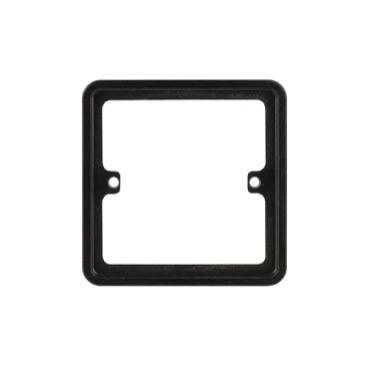 Lisse 1-Gang Spacer 87x87mm Black