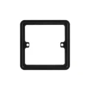 Lisse 1-Gang Spacer 87x87mm Black