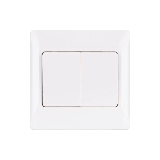 Ultimate Slimline, 2-way switch, 2 gangs, 16AX, white