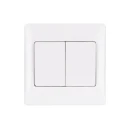 Ultimate Slimline, 2-way switch, 2 gangs, 16AX, white