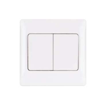 Ultimate Slimline, 2-way switch, 2 gangs, 16AX, white