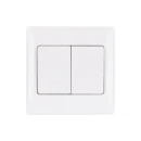 Ultimate Slimline, 2-way switch, 2 gangs, 16AX, white