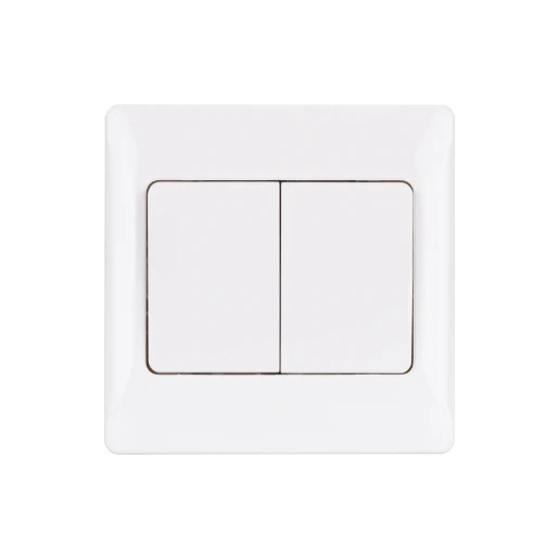 Ultimate Slimline, 2-way switch, 2 gangs, 16AX, white