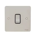 Ultimate Flat plate, plate switch, 1 gang, stainless steel