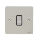 Ultimate Flat plate, plate switch, 1 gang, stainless steel