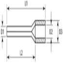 5.3mm Copper Blade Terminals for wire size 16mm²
