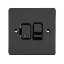 Ultimate Flat plate, switched fused connection, black nickel