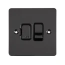 Ultimate Flat plate, switched fused connection, black nickel