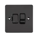 Ultimate Flat plate, switched fused connection, black nickel