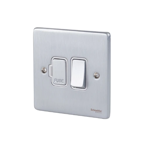 Ultimate Low profile, switched fused connection, chrome