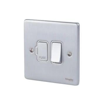 Ultimate Low profile, switched fused connection, chrome