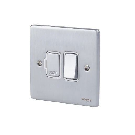 Ultimate Low profile, switched fused connection, chrome