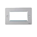 Ultimate Front Plate 2-Gang 4-Module Screw Fixing