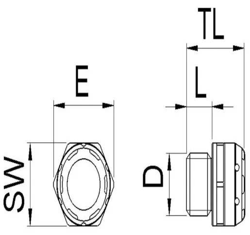 Vent Plug Evps 20 M20 Ral 9005 Polyamide Pressure Compensation