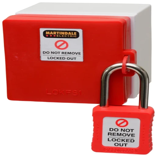 LOKFS1 Universal fused spur locking off device