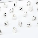 200 of Each 0-9 Black on White Easi-Lok Cable Markers - Loose Refill Packs