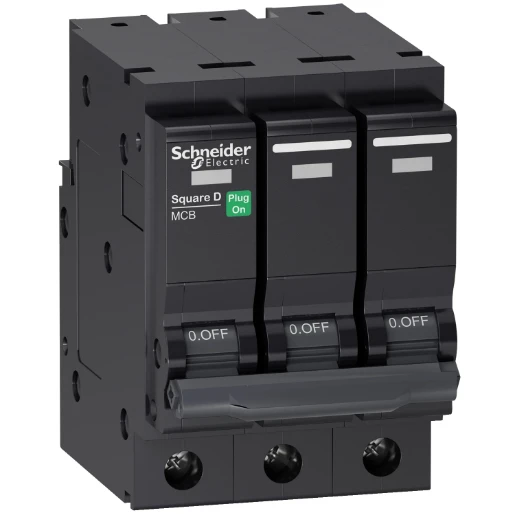 QOvs, miniature circuit-breaker, 3p, C curve, 25A, 10kA