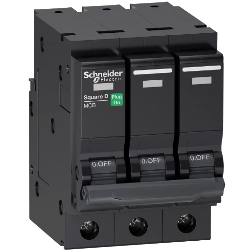 QOvs, miniature circuit-breaker, 3p, C curve, 25A, 10kA