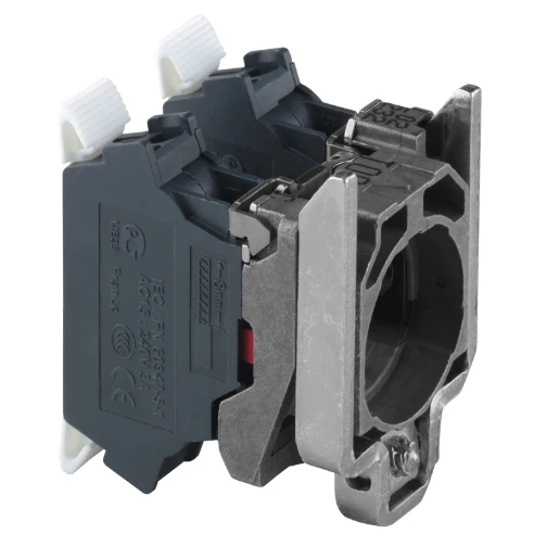 Harmony XB4 Single Contact Block with Body/Fixing Collar 2NC Spring Clamp Terminal