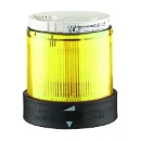 Ø 70mm illuminated unit with light diffuser, steady, yellow, IP65, 24