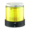 Ø 70mm illuminated unit with light diffuser, steady, yellow, IP65, 24