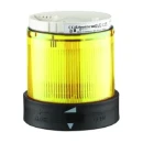Ø 70mm illuminated unit with light diffuser, steady, yellow, IP65, 24