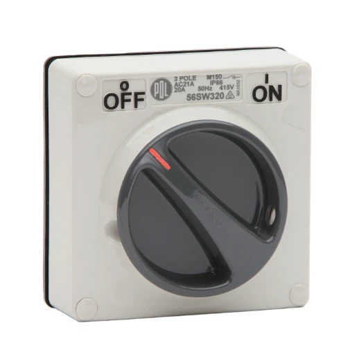 56 Series Switch 20A 415V 3-Pole w/o enclosure, Grey