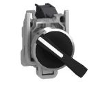 Black Selector Switch 22 3-Position Stay Put 2NO 600V