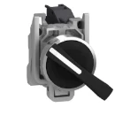 Black Selector Switch 22 3-Position Stay Put 2NO 600V
