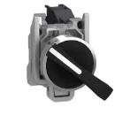 Black Selector Switch 22 3-Position Stay Put 2NO 600V