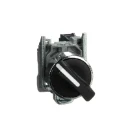 Black Selector Switch 22 2-Position Stay Put 1NO 600V