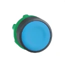 Operator Head Flush Pushbutton Unmarked Blue