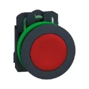 Pushbutton Flush Mounted 1Nc Screw Clamp 30.5mm Red Unmarked