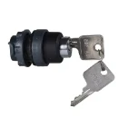 Knurled pushbutton head Ø22 push-turn release without cap