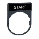 Harmony Legend/Legend Holder 30x40mm with START Marking Red/Black