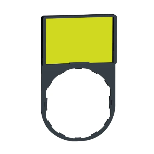 Blank Legend Plate 22mm 30x50mm WH or YL