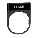 Legend Holder 30x40mm with Legend 8x27mm Withmarking Close